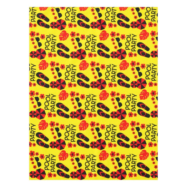 Summer Pool Parties    Tablecloth (Front)