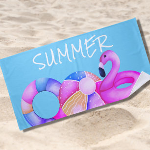Summer Pool Party  Beach Towel
