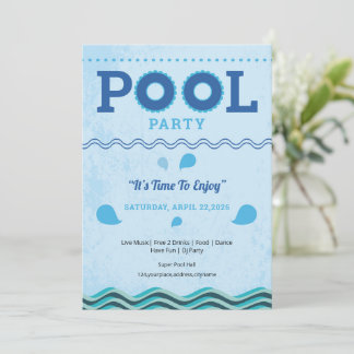 Summer Pool Party Flyer Template