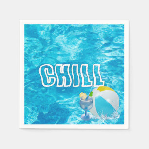 Summer Pool Party Fun Napkins