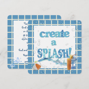 Summer Pool Party Invitation