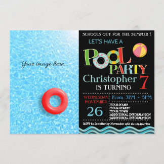 SUMMER POOL PARTY INVITATION | POOL BIRTHDAY PARTY