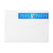 Summer Pool Party Return Address Labels (Back)