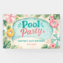 Summer Poolside Birthday Party
