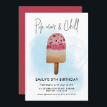 Summer Pop Over & Chill Popsicle Party Birthday Invitation<br><div class="desc">// Can be customized to suit your needs. Designed by Gorjo Designs via Zazzle. // Need help customizing your design? Got other ideas? Feel free to contact me (Zoe) directly via the contact button below.</div>