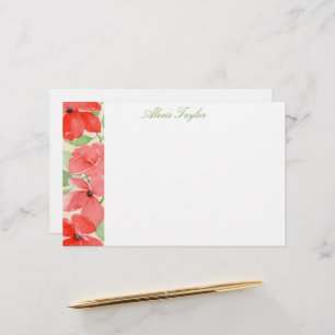 Summer Poppies Stationery