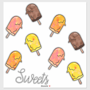 Summer Popsicle Sticker set