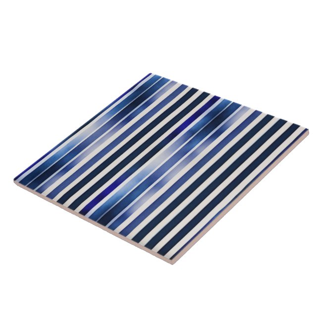 Summer Popular Navy Blue Boat Stripes Collection Tile (Side)