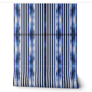 Summer Popular Navy Blue Boat Stripes Collection Wallpaper
