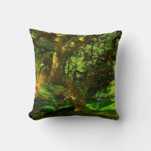 Summer, Portland Japanese Garden, Portland Throw Pillow