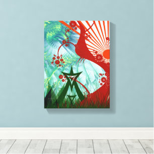 Summer Psytrance Festival Art Canvas Print