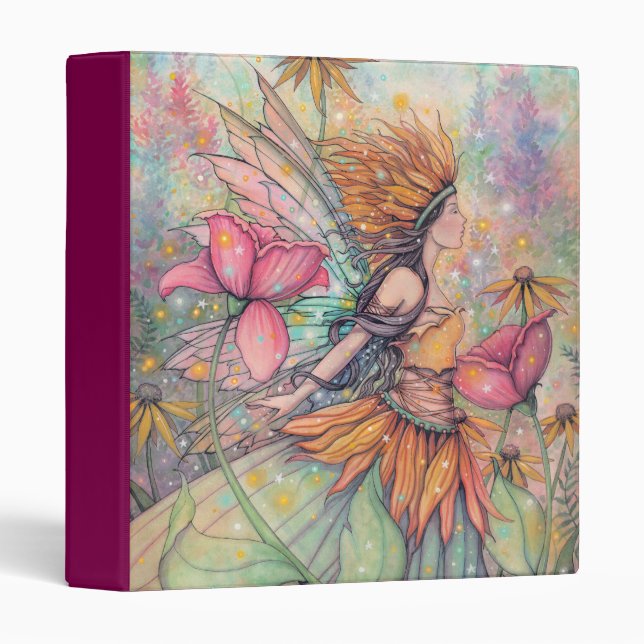 Summer Queen Fairy Fantasy Art Molly Harrison Binder (Front/Spine)