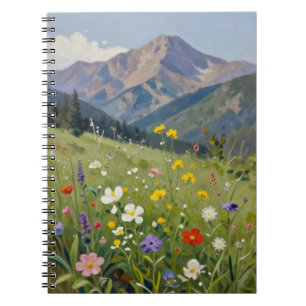 Summer Radiance: A Vibrant Wildflower Meadow Benea Notebook