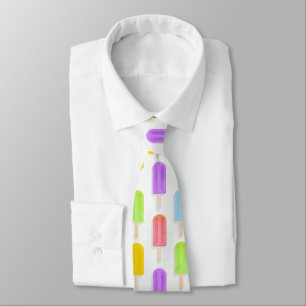 Summer Rainbow Popsicles Pattern Tie