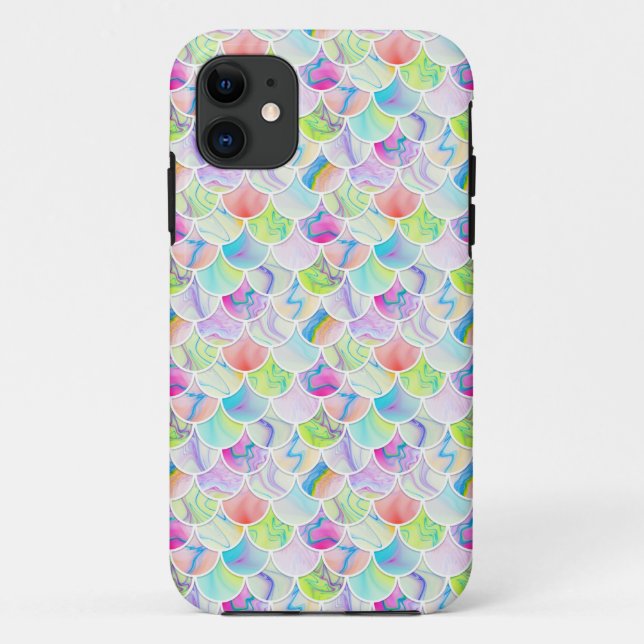 Summer rainbow scales Case-Mate iPhone case (Back)