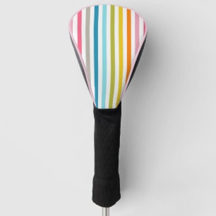 Summer Rainbow Stripes Golf Head Cover