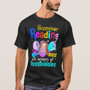 Summer Reading 2022 Oceans Of Possibilities Cute S T-Shirt