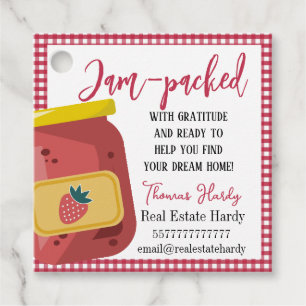 Summer Realtor Pop By Gift Tags   Jam Favor Tags