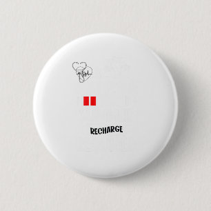 Summer Recharge Required Funny School Nurse Summer 2 Inch Round Button