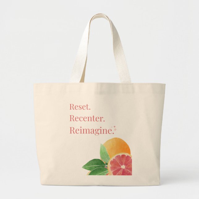 Summer Reset Large Tote Bag (Front)