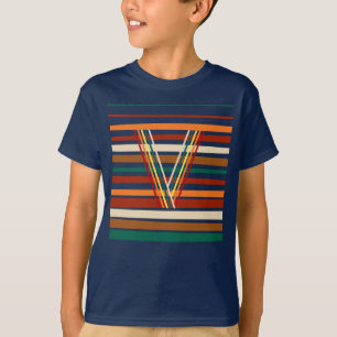 Summer Retro Striped Women's & Kids Clothing T-Shirt