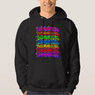 SUMMER-Retro Vintage Graffiti Colorful Summer Hoodie
