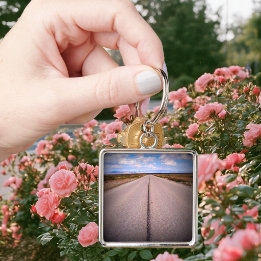 Summer Road Trip Photo Keychain