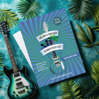 Summer Rock Festival Wedding Invitation