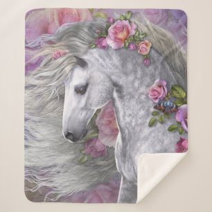 Summer Rose Sherpa Blanket