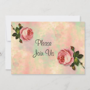 Summer Rose Wedding Invitation