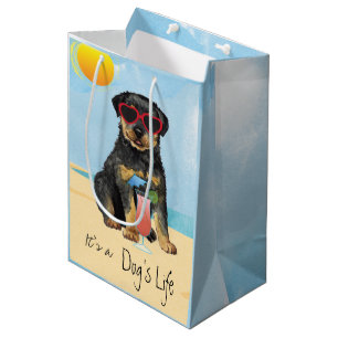 Summer Rottweiler Medium Gift Bag