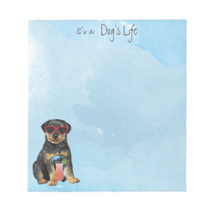 Summer Rottweiler Notepad