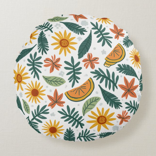 summer round pillow (Front)