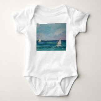 Summer Sailboat Babywear Baby Bodysuit