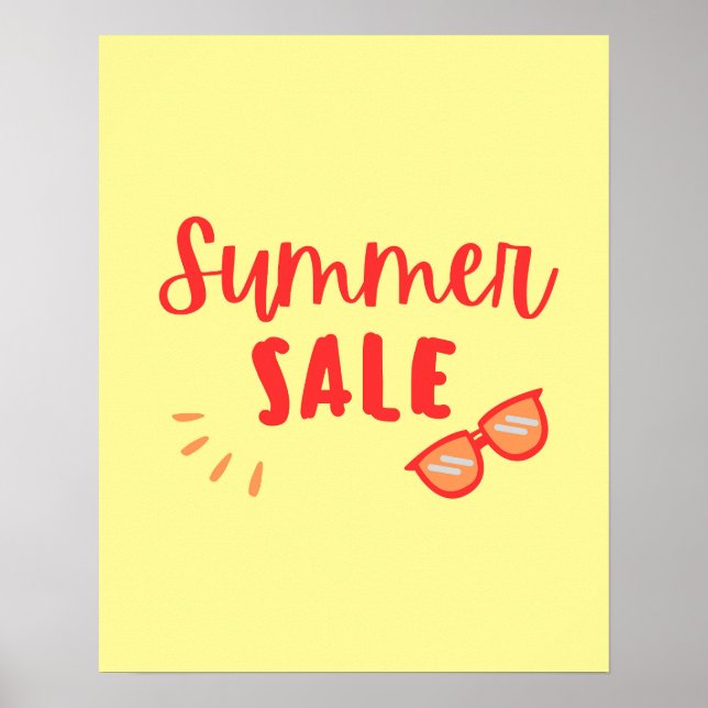 Summer Sale Sign, End of Season Sale Poster (Front)