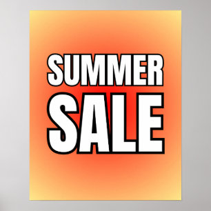Summer Sale Sign / Sale Poster for Retail Store