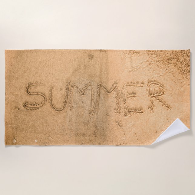 Summer Sand Beach Towel (Front)