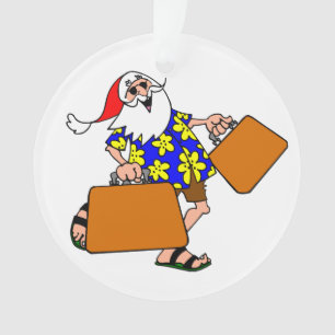 Summer Santa Ornament