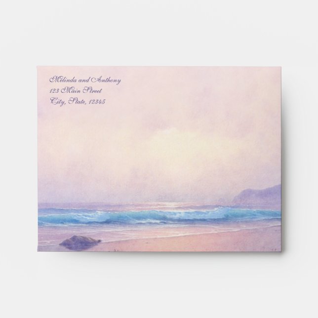Summer Sea A2 Note Card Envelopes (Front)