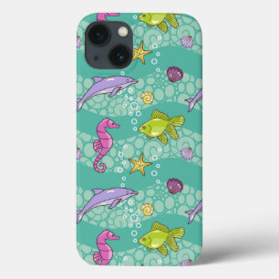 Summer Sea Pattern iPhone 13 Case