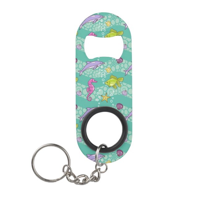 Summer Sea Pattern Mini Bottle Opener (Front)