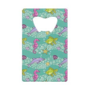 Summer Sea Pattern Wallet Bottle Opener
