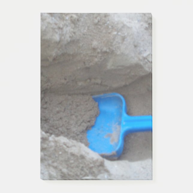 Summer Sea Sand Beach, Shovel Scoop Post-it® Notes (Devant)