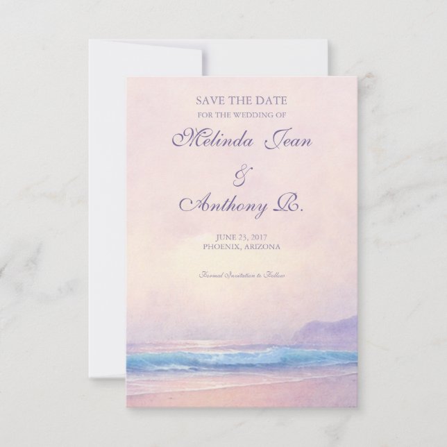 Summer Sea Save the Date 3.5 x 5 (Front)