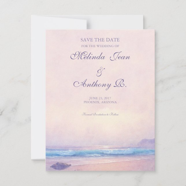 Summer Sea Save the Date 4.25 x 5.5 (Front)