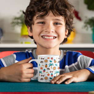 Summer Seamless Pattern Background Coffee Mug