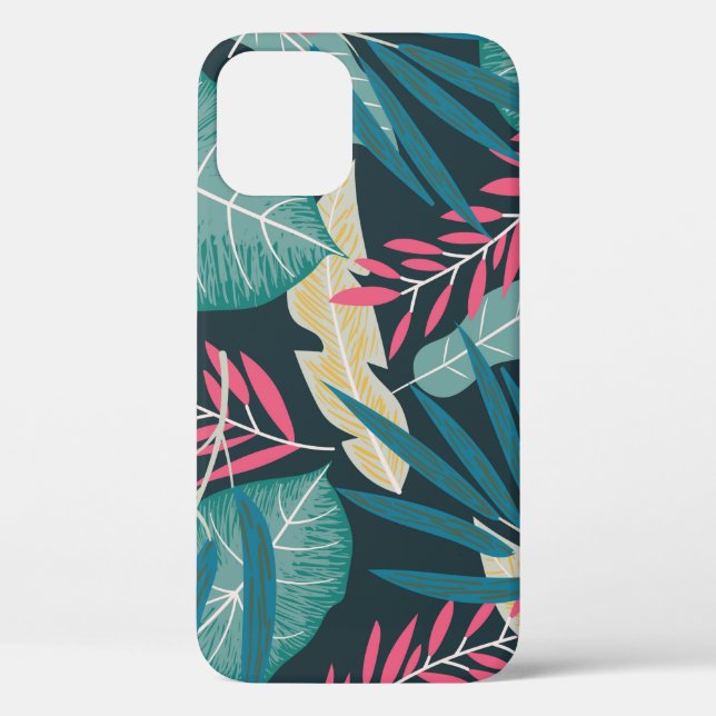 Summer seamless pattern with colourful tropical le Case-Mate iPhone case (Back)
