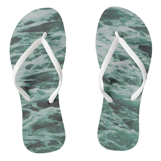 Summer Seas on Flip Flops (Footbed)