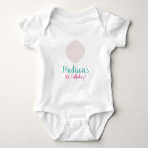 Summer Seashell Birthday Party Baby Bodysuit