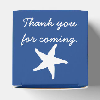 Summer Seashells in Blue Favour Box